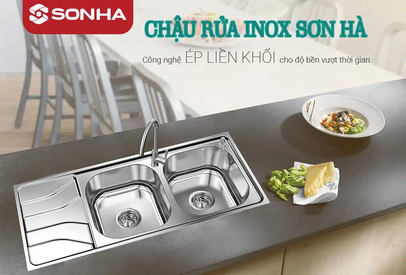 Chậu rửa inox Sơn Hà Chậu rửa inox Sơn Hà