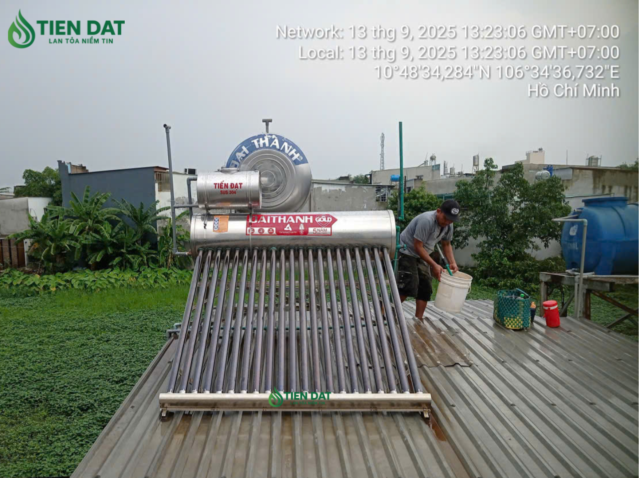 Công trinh giao lắp bình nước phụ và thay bình bảo ôn Công trinh giao lắp bình nước phụ và thay bình bảo ôn