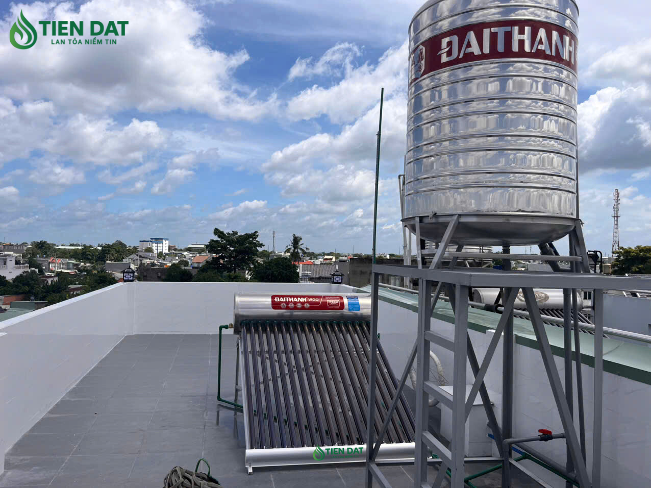 Công trình giao và lắp máy nước nóng Đại Thành Vigo 180L Công trình giao và lắp máy nước nóng Đại Thành Vigo 180L