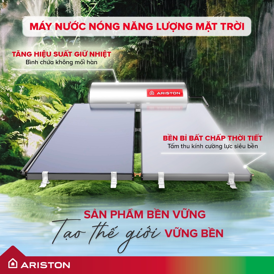 máy nước nóng năng lượng mặt trời Ariston máy nước nóng năng lượng mặt trời Ariston
