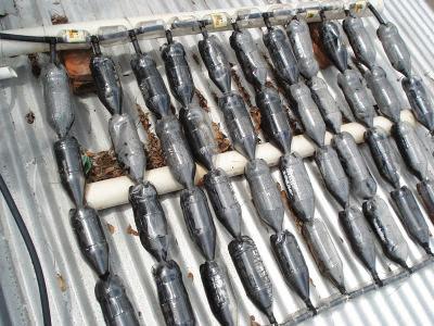 Tự chế máy máy nước nóng năng lượng mặt trời từ chai nhựa