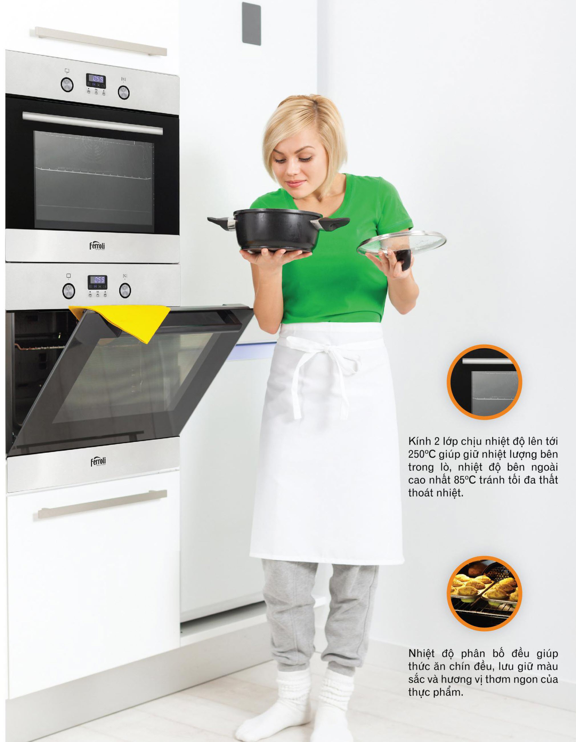 Lò nướng Ferroli FO-9A31E1 Lò nướng Ferroli FO-9A31E1