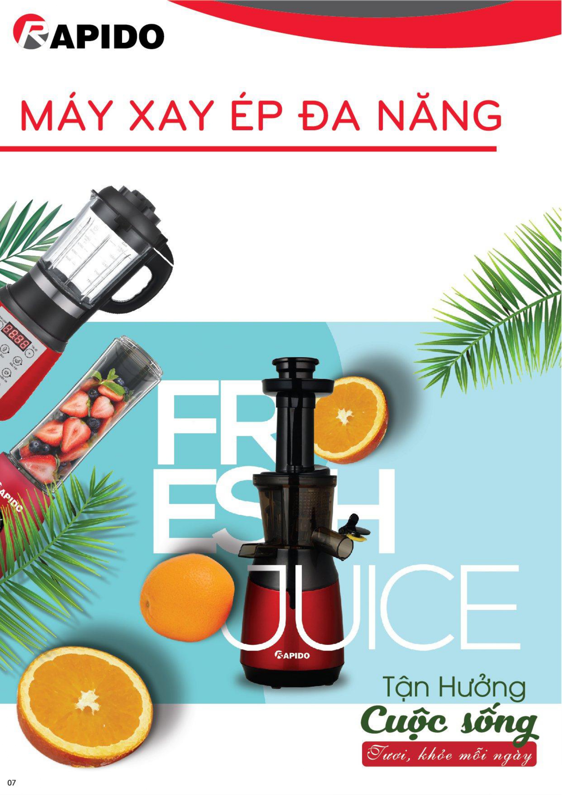 Máy ép chậm Rapido RSJ-200M Máy ép chậm Rapido RSJ-200M