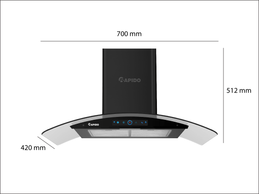 Máy hút mùi ROBIN HOOD-7DC Máy hút mùi ROBIN HOOD-7DC