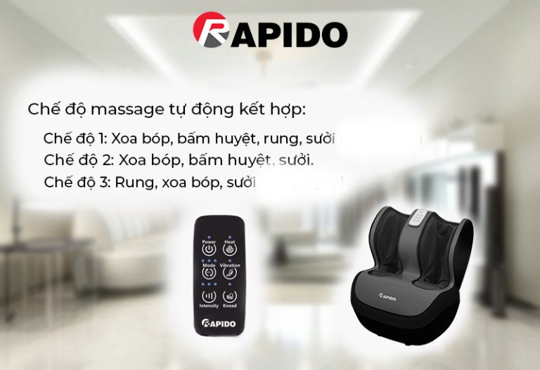 Máy massage chân Rapido RLM 60 Máy massage chân Rapido RLM 60