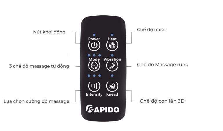 Máy massage chân Rapido RLM 60 Máy massage chân Rapido RLM 60