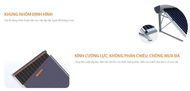 Máy nước nóng năng lượng mặt trời Ferroli dạng tấm 150L 