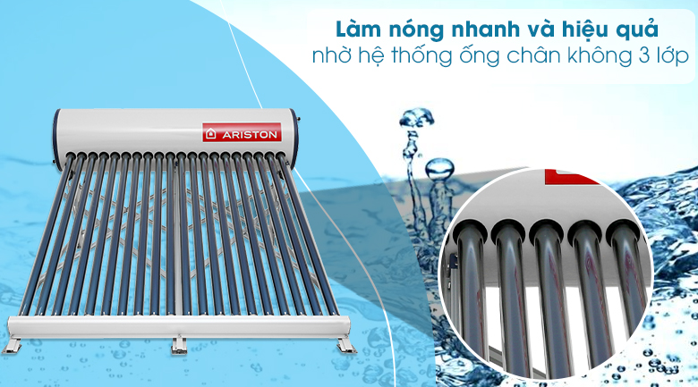 máy nước nóng lạnh năng lượng mặt trời Ariston máy nước nóng lạnh năng lượng mặt trời Ariston