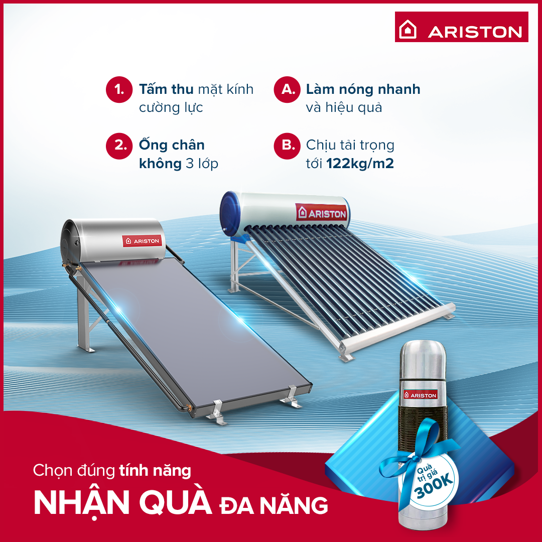 máy nước nóng năng lượng mặt trời ống dầu Ariston máy nước nóng năng lượng mặt trời ống dầu Ariston