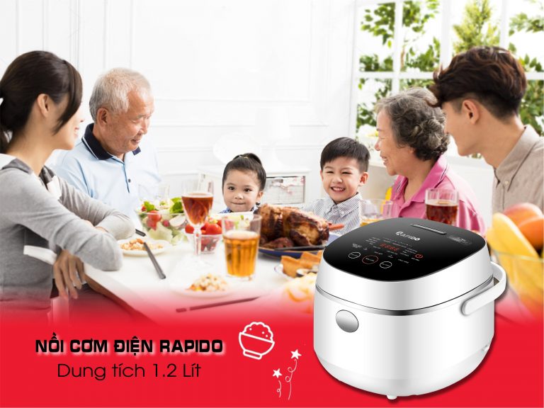 Nồi cơm điện tử Rapido RC-1.2D Nồi cơm điện tử Rapido RC-1.2D