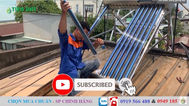 Lắp đặt Máy nước nóng năng lượng mặt trời ống Dầu Sơn Hà Lắp đặt Máy nước nóng năng lượng mặt trời ống Dầu Sơn Hà