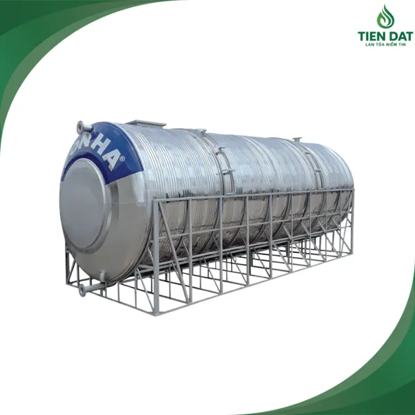 Bồn nước inox công nghiệp Sơn Hà 10000L nằm