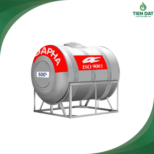 Bồn nước inox Dapha nội địa 5000L nằm
