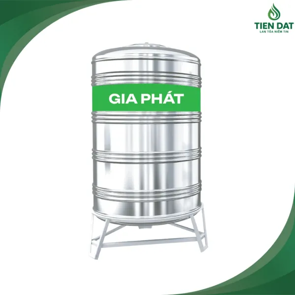 Bồn inox Gia Phát 2000L đứng 