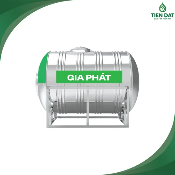 Bồn inox Gia Phát 500L nằm  