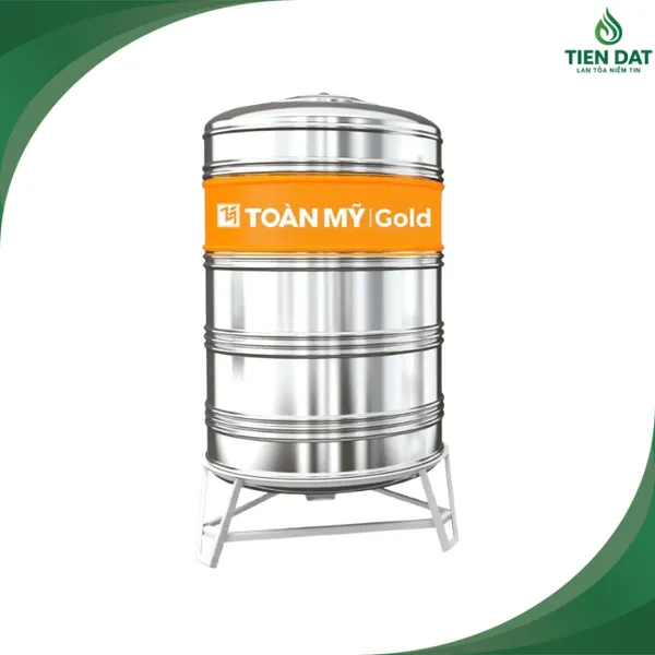 Bồn inox Toàn Mỹ Gold 2000L đứng - 1150mm 