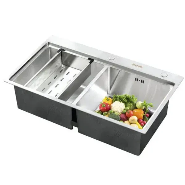 Chậu đôi rửa bát inox 304 RS-8846-3ES