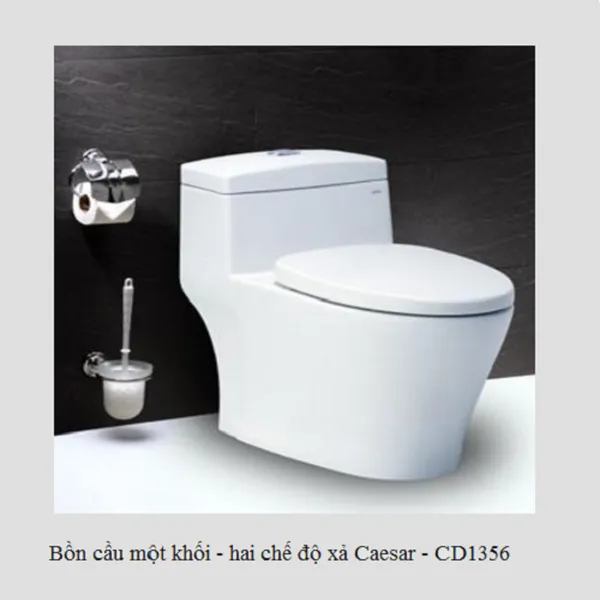 Bồn cầu một khối-hai chế độ xả caesar CD1356