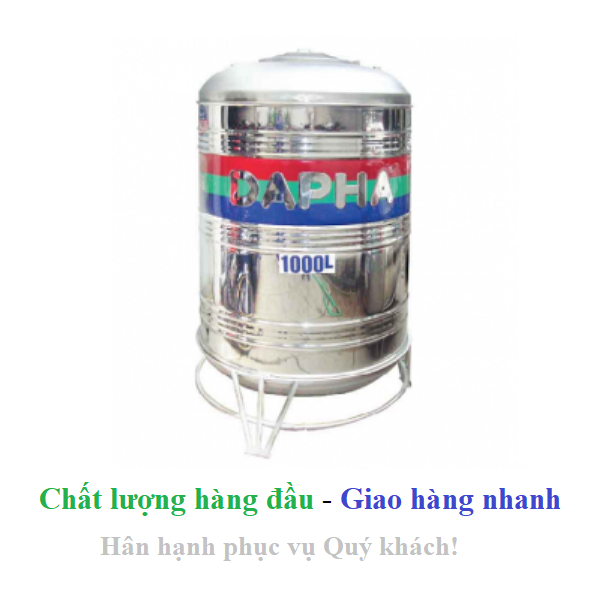 Bồn nước inox Dapha xuất khẩu đứng 700L