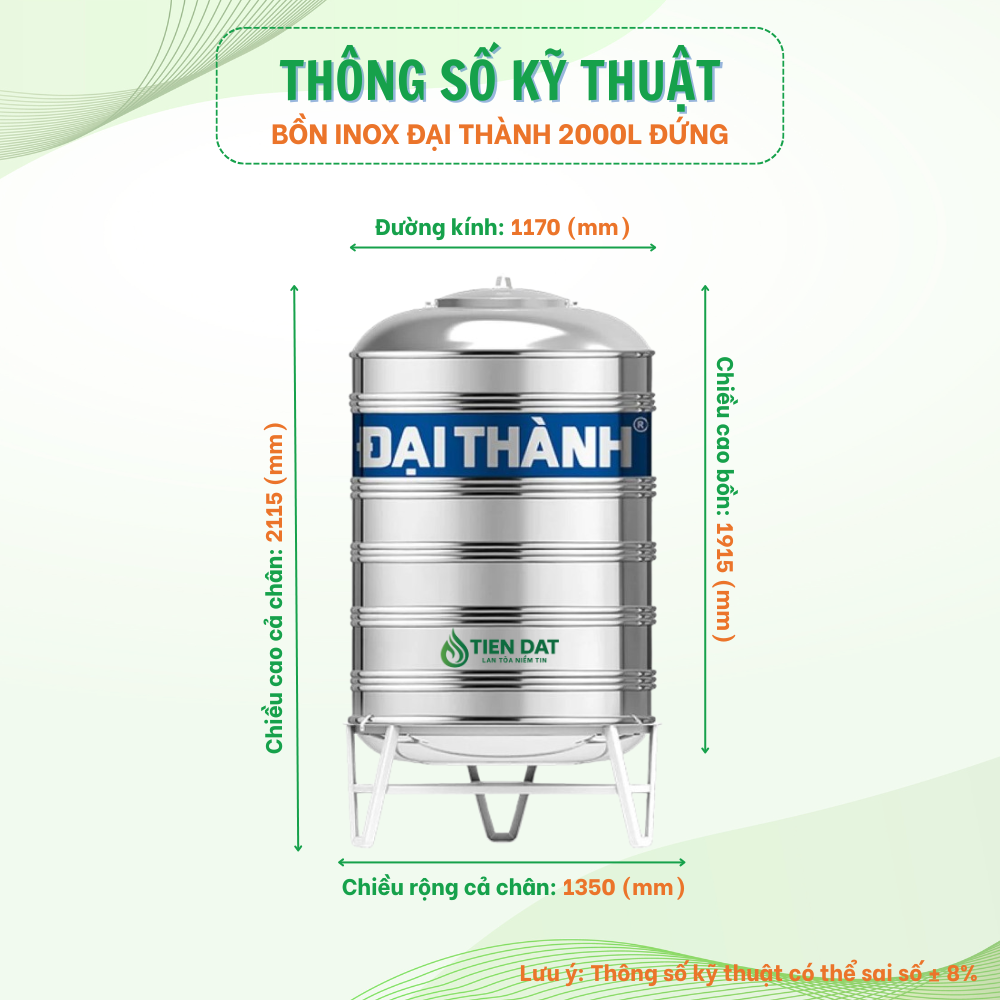 Video review bồn inox Đại Thành 2000L Video review bồn inox Đại Thành 2000L