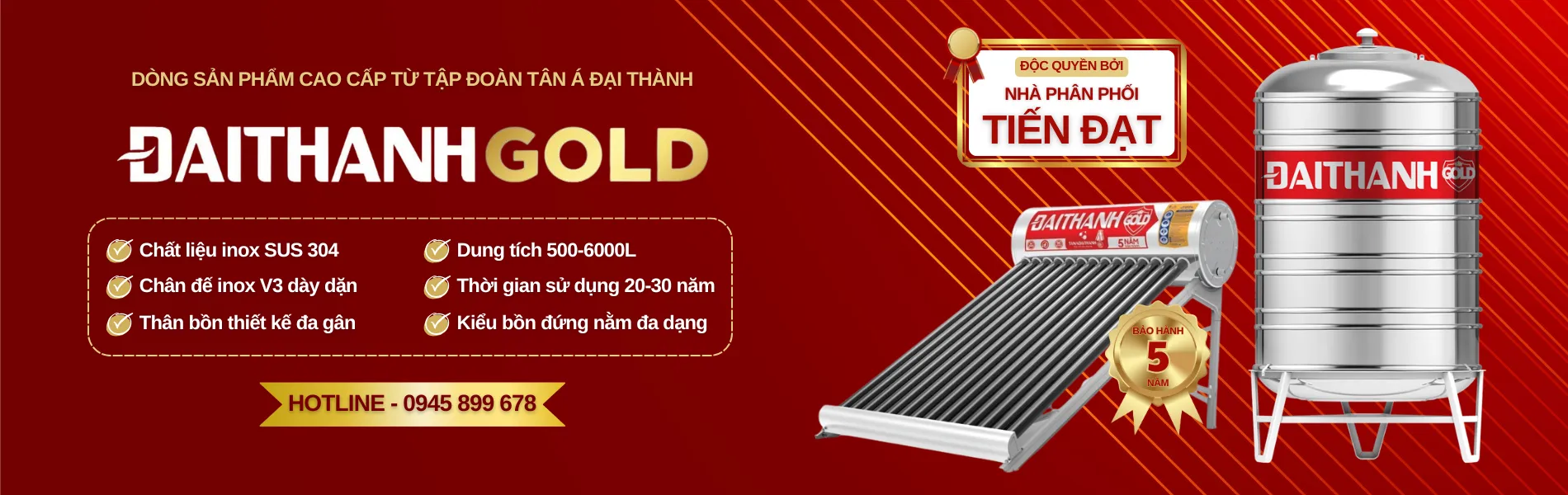 Bồn nước Đại Thành GOLD