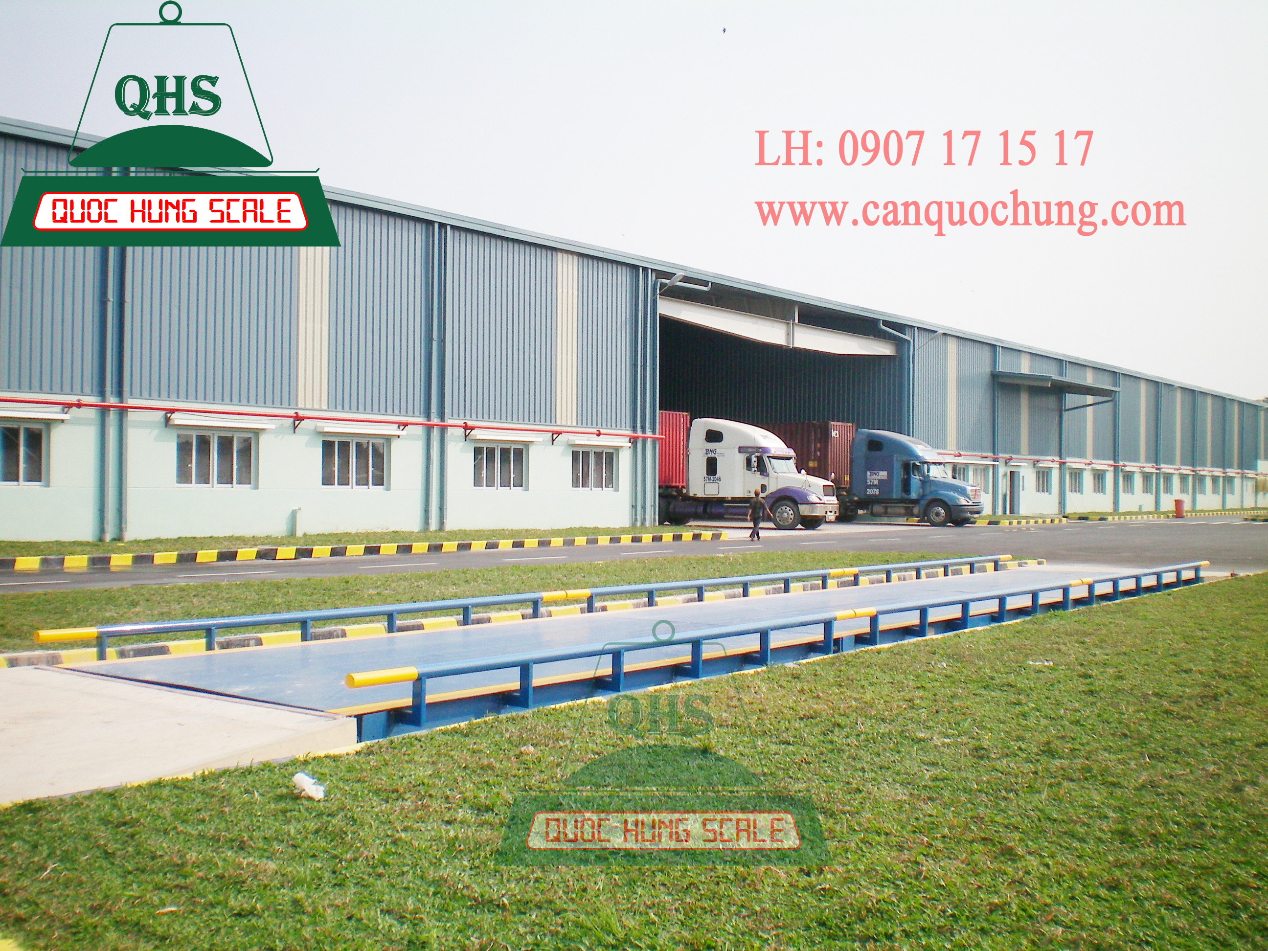 Cân xe tải loại nổi chìm hình 2 Cân xe tải loại nổi chìm hình 2