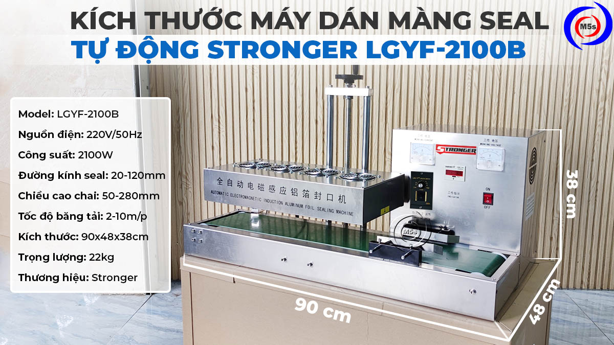 Kích thước máy dán màng seal nhôm lgyf-2100b Kích thước máy dán màng seal nhôm lgyf-2100b