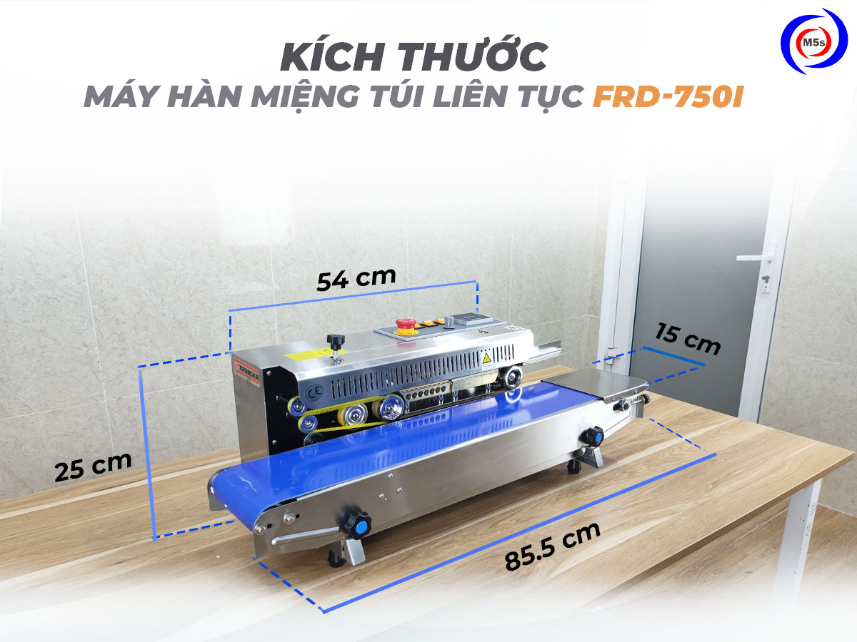 Kích thước máy hàn túi liên tục FRD-750I-IN Kích thước máy hàn túi liên tục FRD-750I-IN