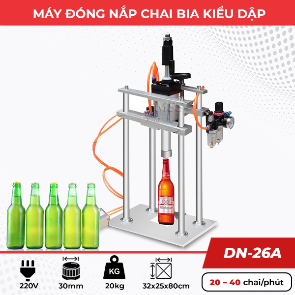 máy đóng nắp chai bia kiểu dập máy đóng nắp chai bia kiểu dập