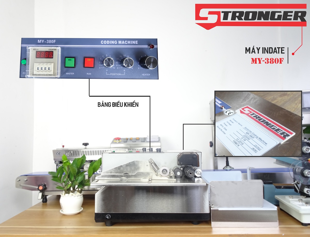 máy in date Máy in date tem nhãn tự động STRONGER MY-380F