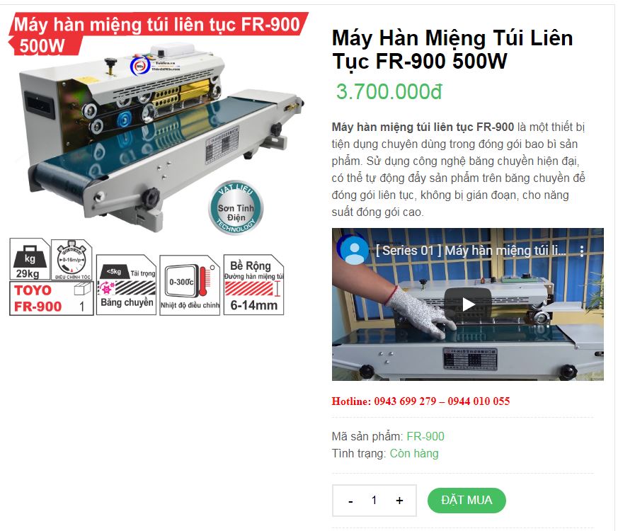 máy hàn miệng túi liên tục Chia sẻ ngay bí quyết mua máy hàn miệng túi liên tục chính hãng