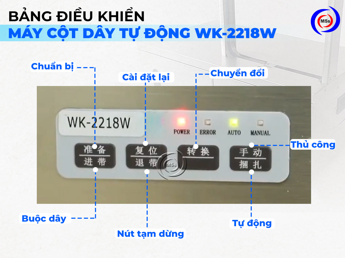 Bảng điều khiển máy cột dây tự động WK-2218W Bảng điều khiển máy cột dây tự động WK-2218W