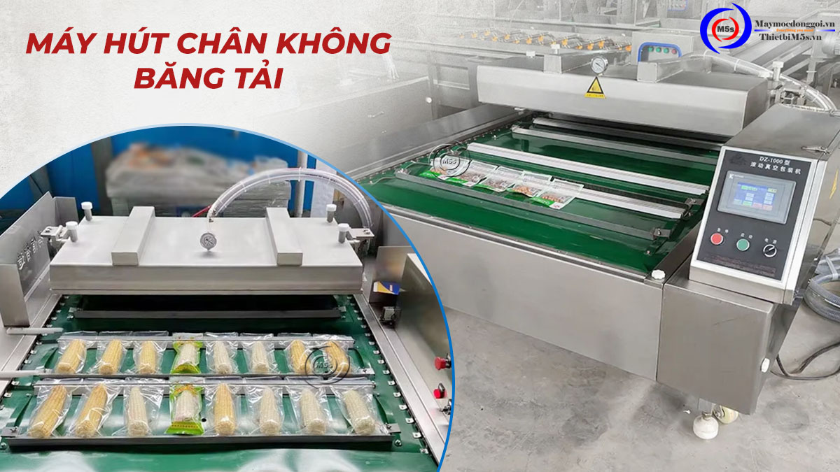 Máy đóng gói hút chân không băng tải Máy đóng gói hút chân không băng tải