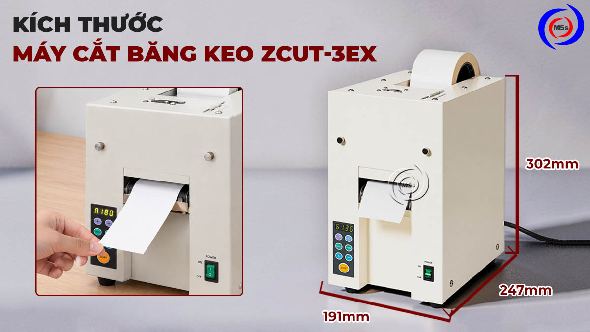 kích thước máy cắt băng dính khổ lớn ZCUT-3EX kích thước máy cắt băng dính khổ lớn ZCUT-3EX
