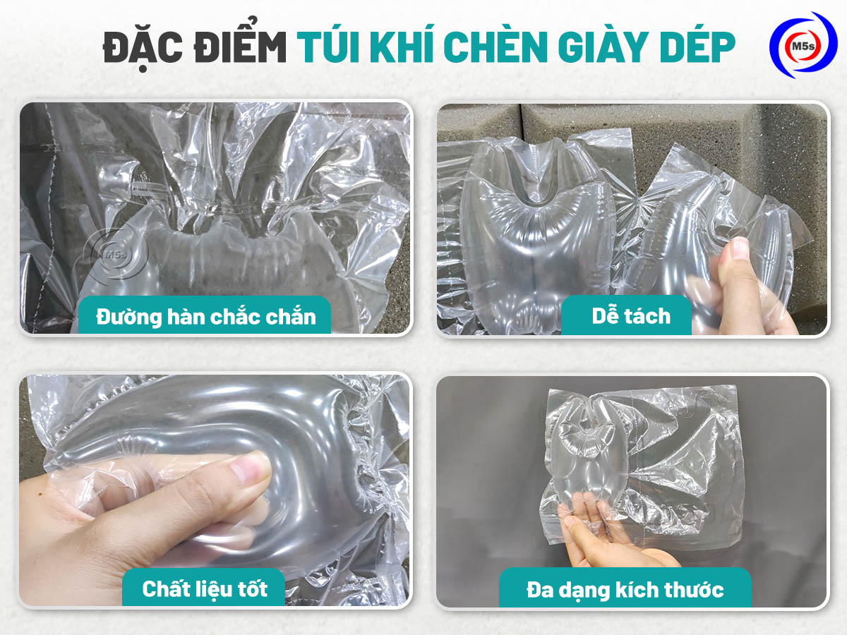 Đặc điểm của túi khí chèn giày dép D1 Đặc điểm của túi khí chèn giày dép D1