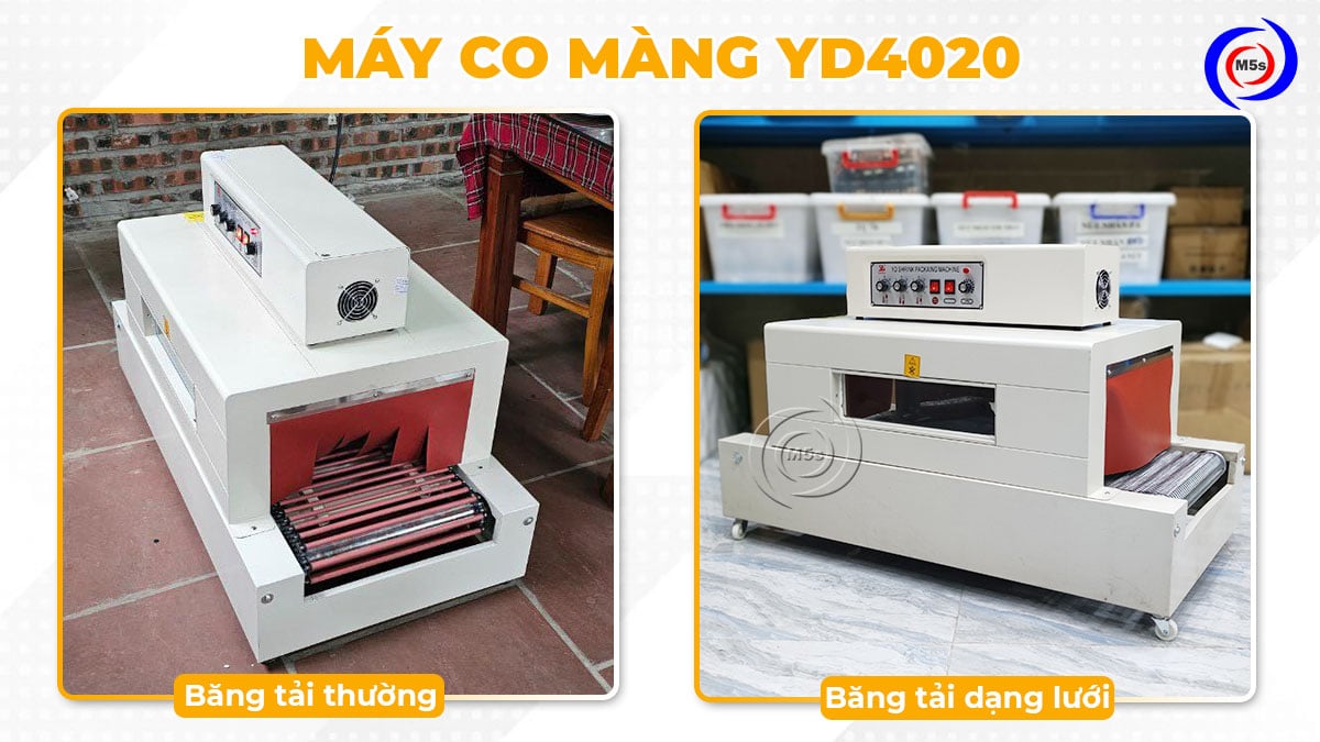 Máy co màng YD4020 băng tải dạng thường và dạng lưới Máy co màng YD4020 băng tải dạng thường và dạng lưới
