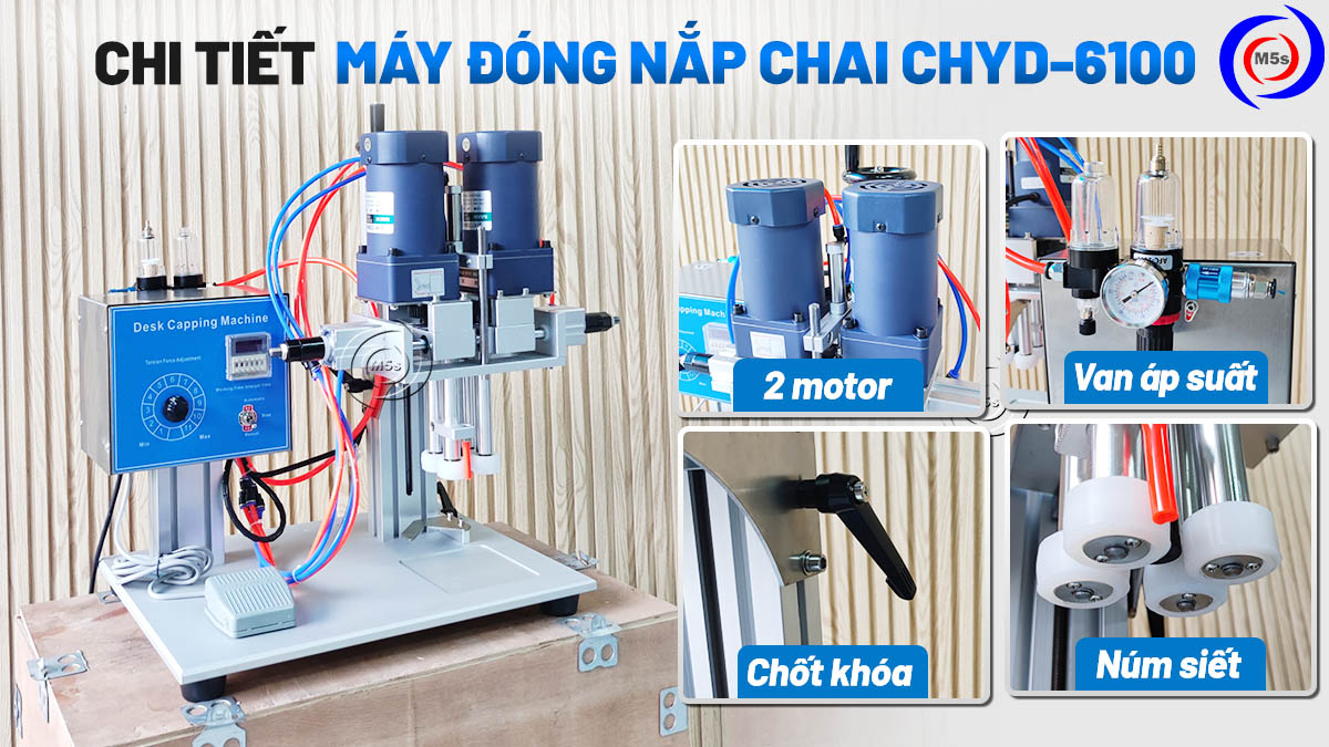 chi tiết máy đóng nắp chai CHYD-6100