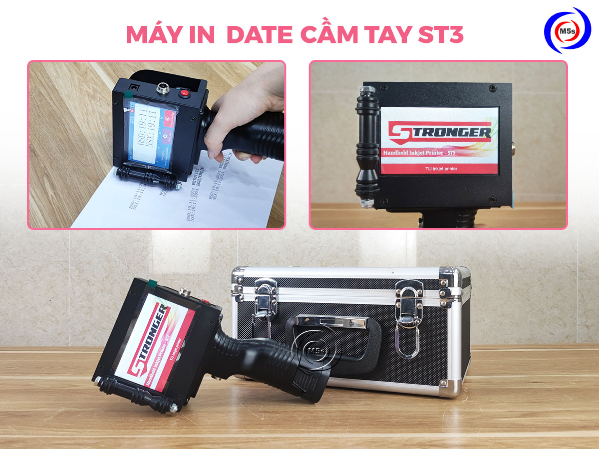 Máy in phun date cầm tay Stronger ST3 Máy in phun date cầm tay Stronger ST3