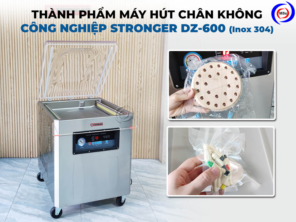 Thành phẩm của máy hút chân không DZ-600 inox 304 Thành phẩm của máy hút chân không DZ-600 inox 304