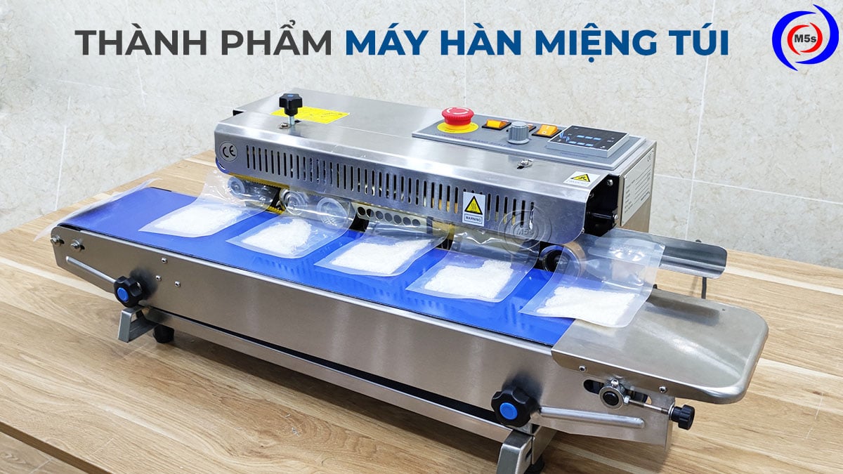 Thành phẩm của máy hàn miệng túi Thành phẩm của máy hàn miệng túi