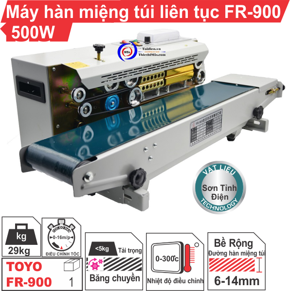 máy hàn miệng túi liên tục FR-900 máy hàn miệng túi liên tục FR-900
