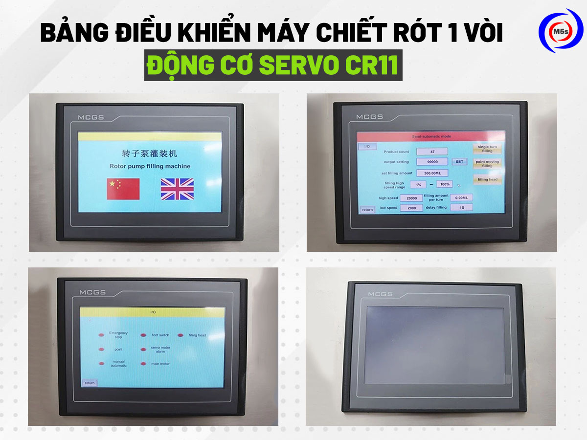 Bảng điều khiển máy chiết rót CR11 Bảng điều khiển máy chiết rót CR11