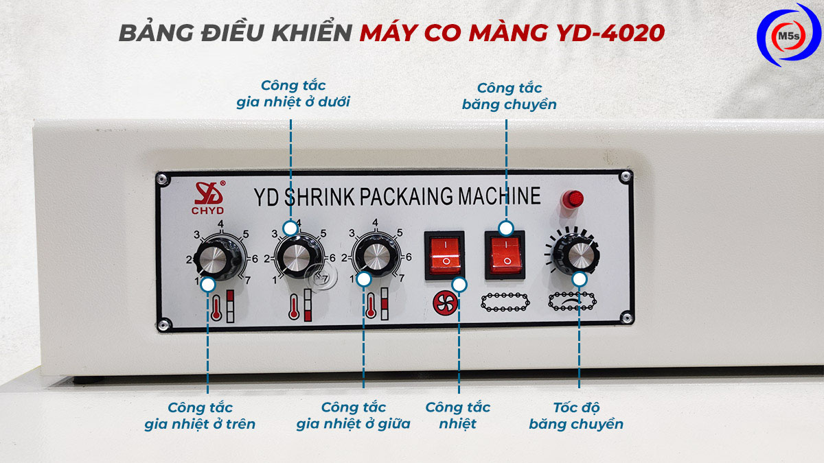 Bảng điều khiển máy co màng YD-4020 Bảng điều khiển máy co màng YD-4020
