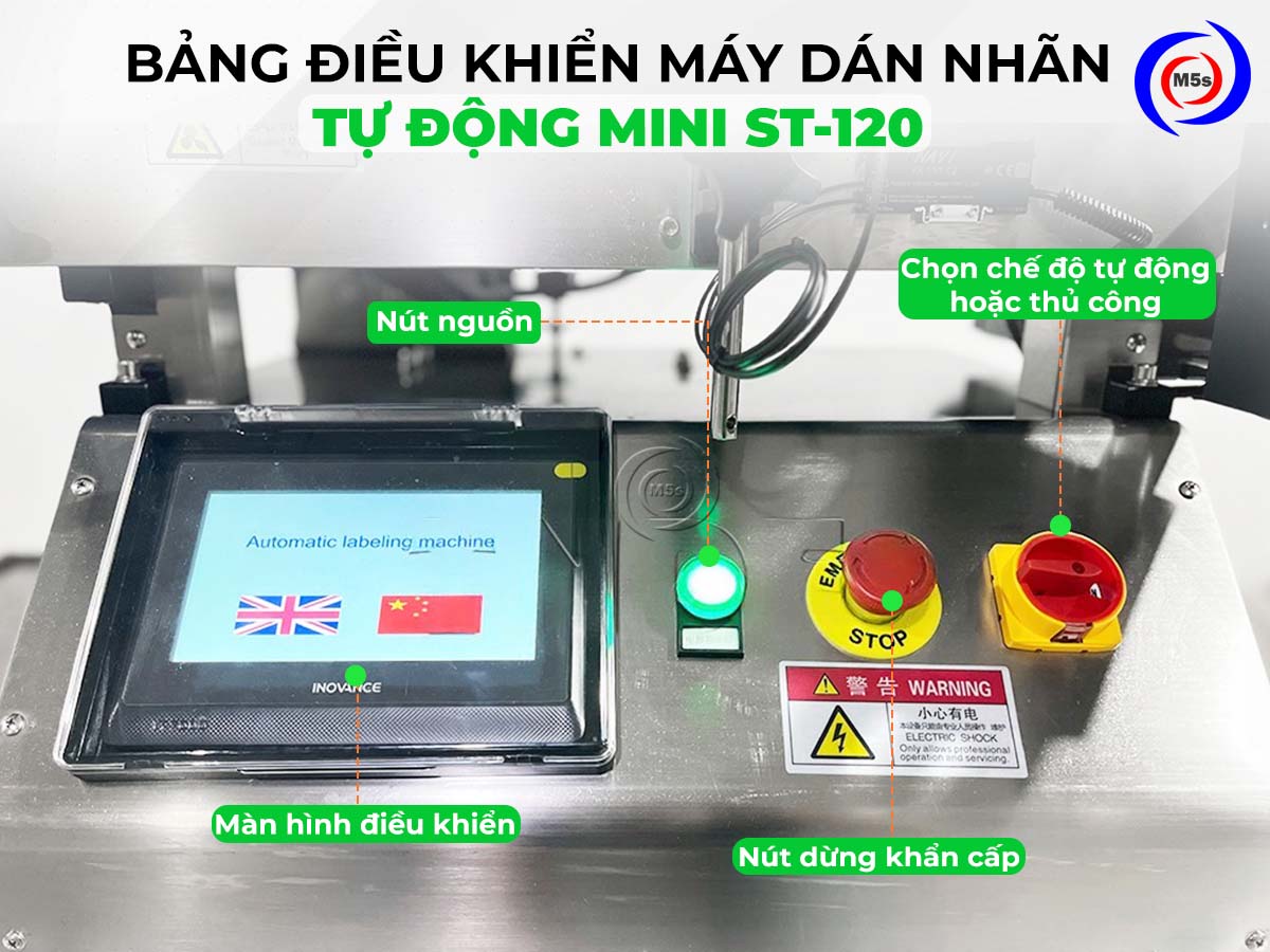 Bảng điều khiển máy dán nhãn tự động mini ST-120 Bảng điều khiển máy dán nhãn tự động mini ST-120