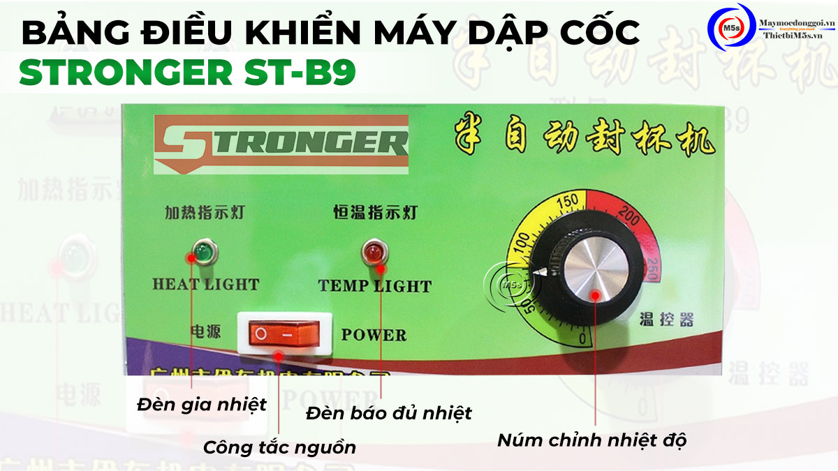 Bảng điều khiển máy dập cốc Stronger ST-B9 Bảng điều khiển máy dập cốc Stronger ST-B9
