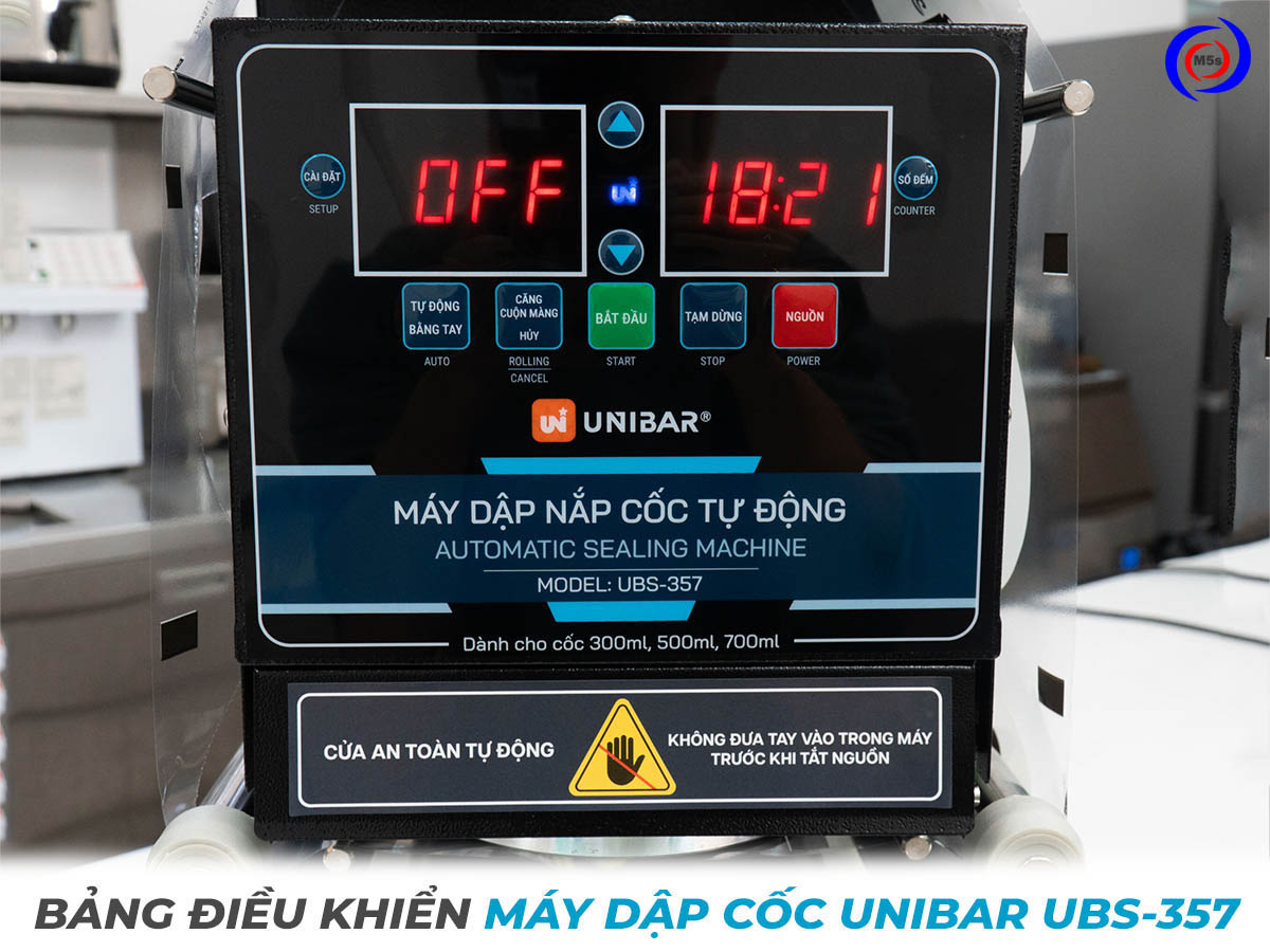 Máy dập nắp cốc tự động Unibar UBS-357 Máy dập nắp cốc tự động Unibar UBS-357
