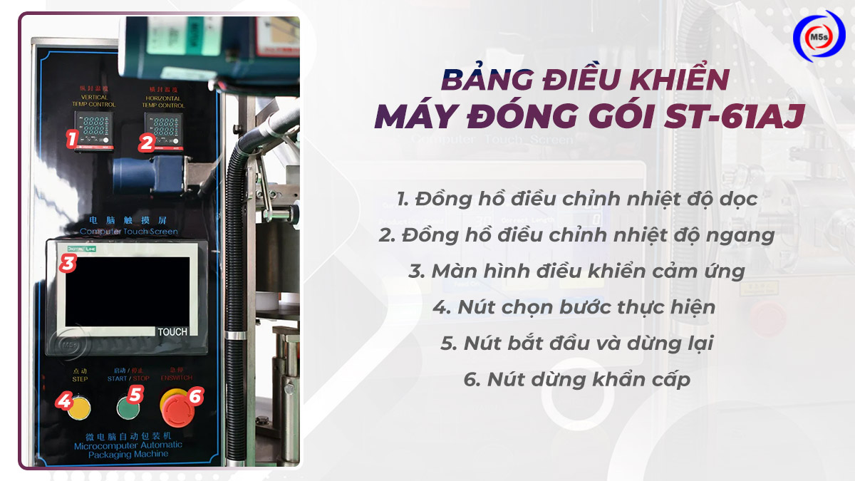Bảng điều khiển máy đóng gói dạng sệt ST-61AJ Bảng điều khiển máy đóng gói dạng sệt ST-61AJ