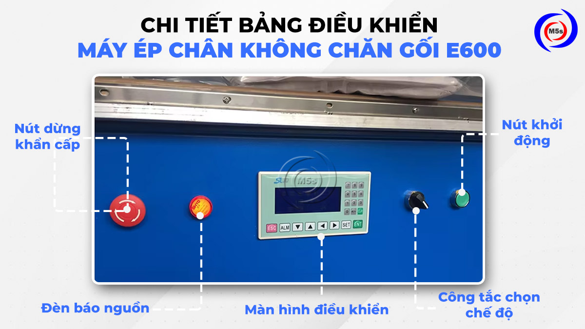 Bảng điều khiển máy ép chân không chăn gối E600 Bảng điều khiển máy ép chân không chăn gối E600