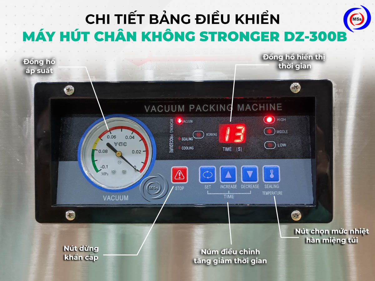 bảng điều khiển máy đóng gói hút chân không DZ-300B bảng điều khiển máy đóng gói hút chân không DZ-300B