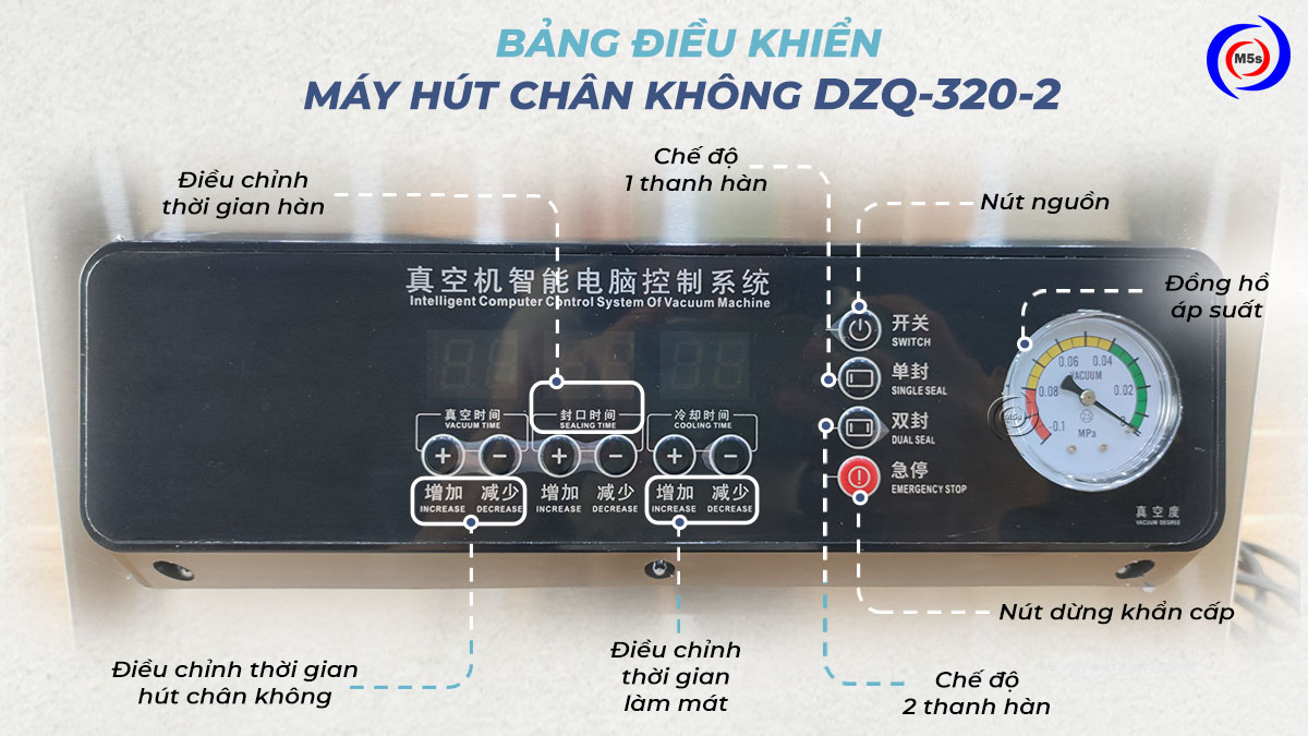 Bảng điều khiển máy hút chân không DZQ-320 Bảng điều khiển máy hút chân không DZQ-320